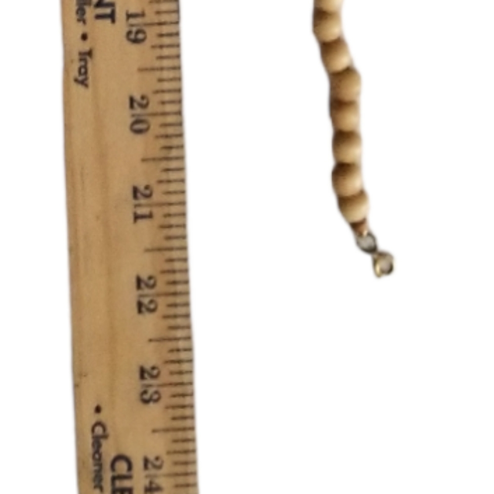 🆕 NECKLACE - Wood - Vintage / 22" long - Picture 5 of 5